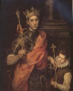 El Greco St Luis King of France with a Page (mk05) Spain oil painting artist